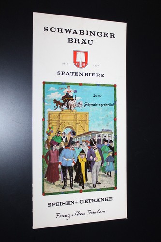 Alte speisekarte schwabinger - alte,