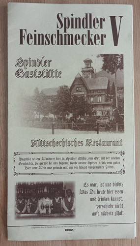 Alte speisekarte spindler - alte,