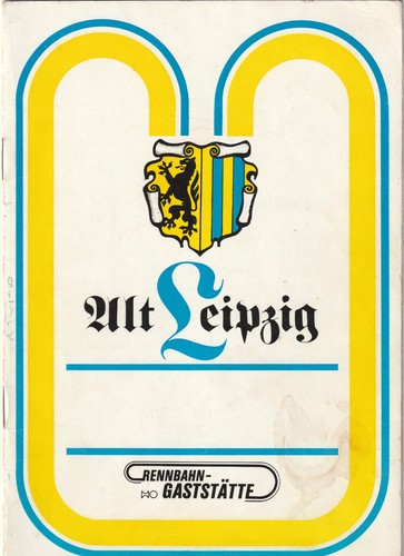 Ddr speisekarte leipzig - ddr,