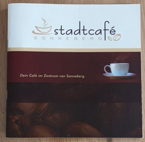 Alte speisekarte stadtcafe - alte,