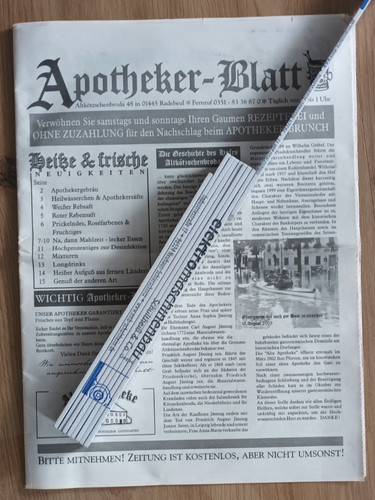 Speisekarte alte apotheke in - speisekarte, -alte