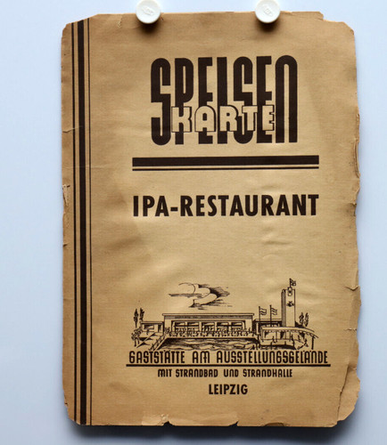 Orig alte speisekarte ipa - speisekarte,