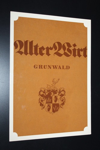Alte speisekarte alter wirt - alte, wirt"