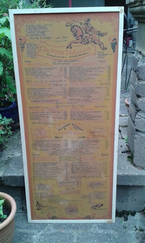 Alte speisekarte aus - *speisekarte,