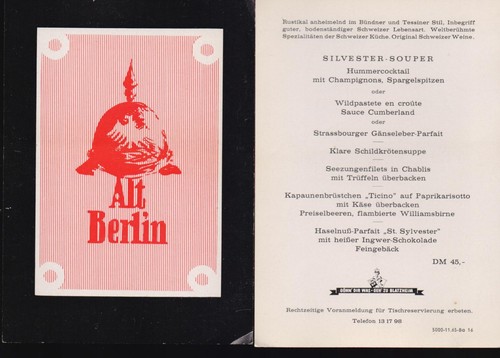 Speisekarten vom haus - vom, "haus