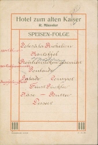 Speisekarte hotel zum alten - zum,