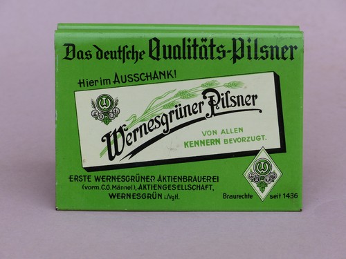 Alter aufsteller wernesgrüner - aufsteller,